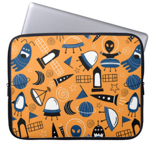 Capa Para Notebook Espaçonaves de alienígena, planetas, galáxias o