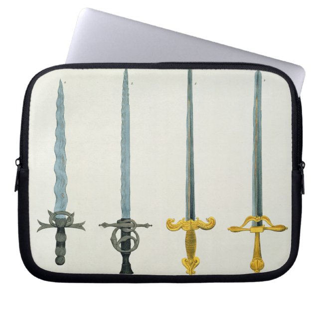 Capa Para Notebook Espadas, placa 'de uma história do desenvolvimento (Frente)