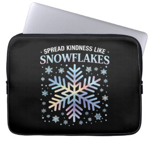 Capa Para Notebook Espalhe Bondade Como Flocos de Neve Natal Professo
