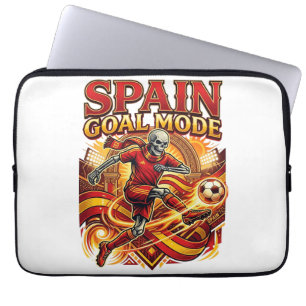 Capa Para Notebook Espanha Modo Gol Esqueleto Atacante Nações Streetw