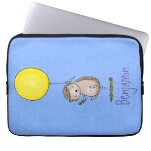 Capa Para Notebook Espelho de ouriço e desenho de balão