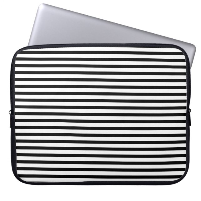 Capa Para Notebook Espelho elegante branco e preto (Frente)
