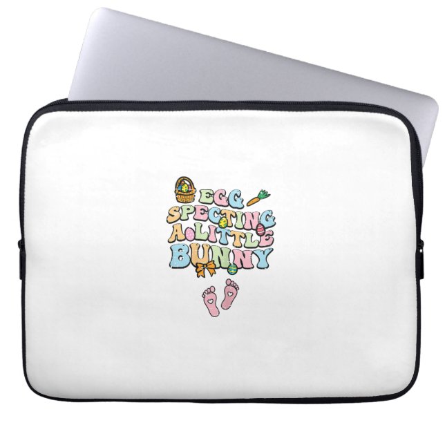 Capa Para Notebook Esperando um Pequeno Coelho de Páscoa Anúncio de G (Frente)