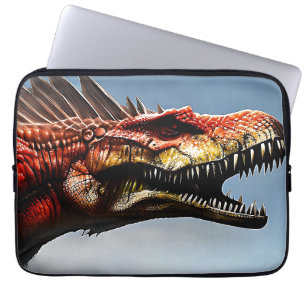 Capa Para Notebook Espinossauro Assustador Dinossauro, Bolsa de lapto