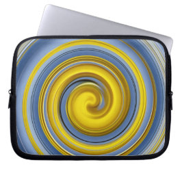 Capa Para Notebook Espiral amarela e azul