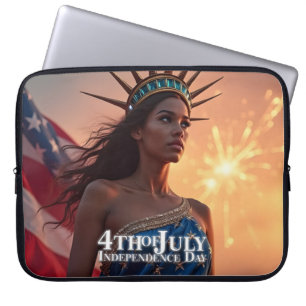 Capa Para Notebook Esplêndido Design de 4 de julho - Fireworks & Free