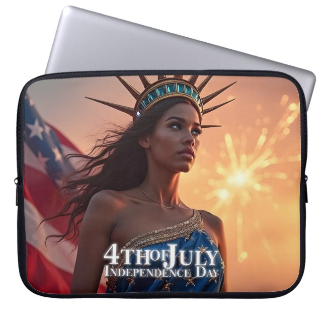 Capa Para Notebook Esplêndido Design de 4 de Julho - Fogos de Artifíc (Frente)