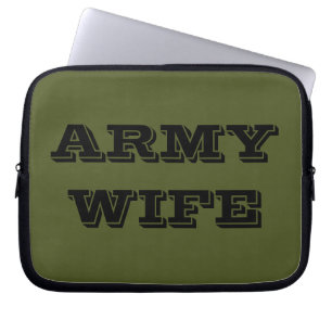 Capa Para Notebook Esposa do Exército bolsa de laptop