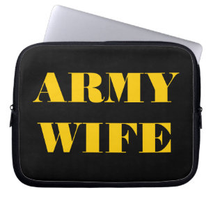 Capa Para Notebook Esposa do Exército bolsa de laptop