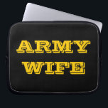 Capa Para Notebook Esposa do Exército bolsa de laptop<br><div class="desc">Esposa do Exército bolsa de laptop</div>