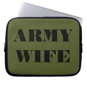 Capa Para Notebook Esposa do Exército bolsa de laptop