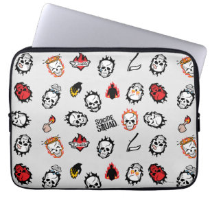 Capa Para Notebook Esquadrão Suicida Diablo Emoji Pattern