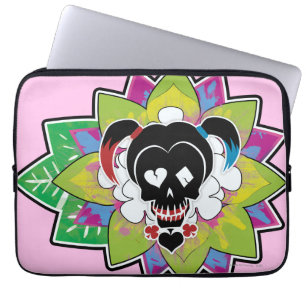 Capa Para Notebook Esquadrão Suicida   Harley Quinn Skull Tattoo Art