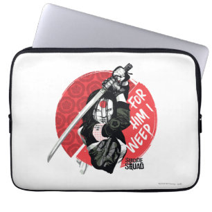Capa Para Notebook Esquadrão Suicida Katana "Para Ele Eu Choro"