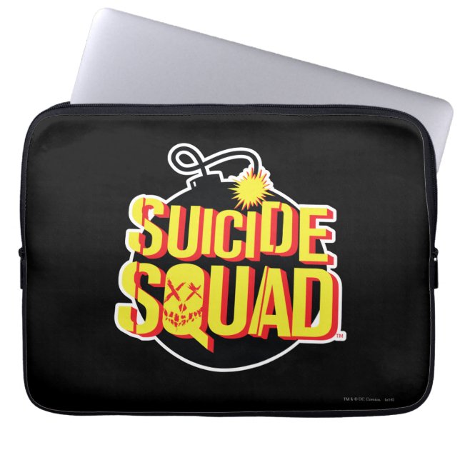 Capa Para Notebook Esquadrão Suicida | Logotipo Bomba (Frente)