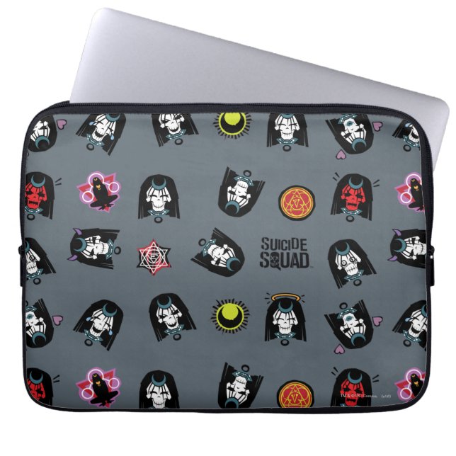 Capa Para Notebook Esquadrão Suicida | Padrão Enchantress Emoji (Frente)
