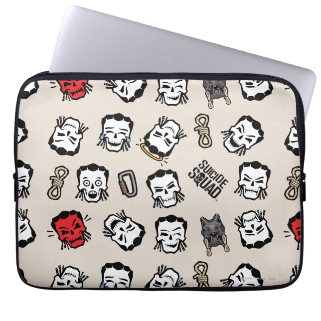 Capa Para Notebook Esquadrão Suicida | Slipknot Emoji Pattern (Frente)