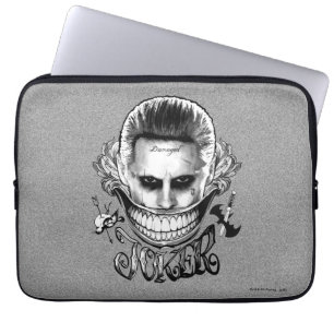 Capa Para Notebook Esquadrão Suicida   Sorriso de Joker