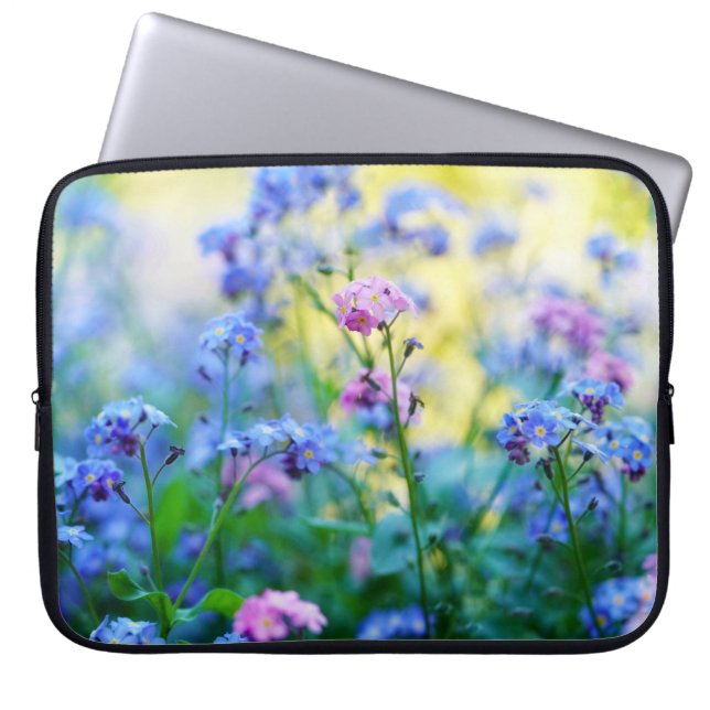 Capa Para Notebook Esqueçam-me-não-flores (Frente)