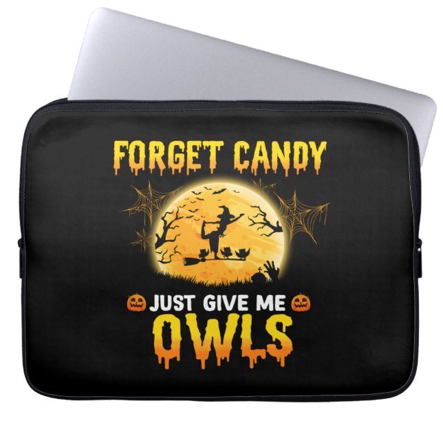 Capa Para Notebook Esquece O Candy Só Me Dá O Presente De Halloween D (Frente)