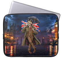Esqueleto Britânico Londres Chuva Chá Jack União G
