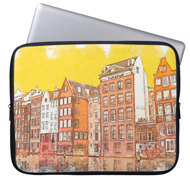 Capa Para Notebook Esquema de aquarela ou ilustração do tradicional a (Frente)