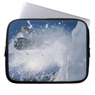 Capa Para Notebook Esquiando no Resort Snowbird, Wasatch