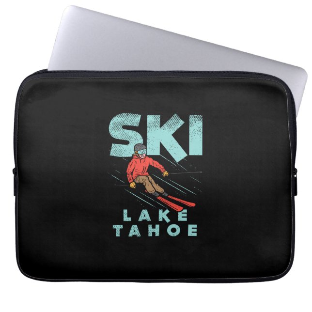 Capa Para Notebook Esquiar Lago Tahoe (Frente)