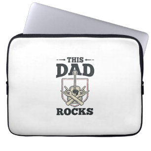 Capa Para Notebook Esse Pai é Doidaço Camisa de Pai Vintage de Guitar