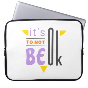 Capa Para Notebook Está tudo bem não ficar bem