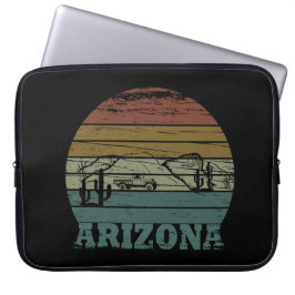 Capa Para Notebook Estado da arizona vintage sunset scape horizontal