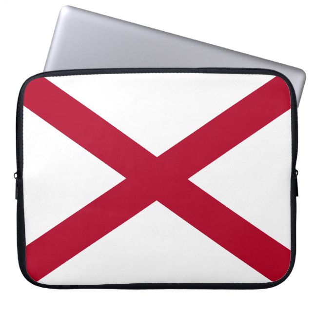 Capa Para Notebook Estado da bandeira do Alabama (Frente)