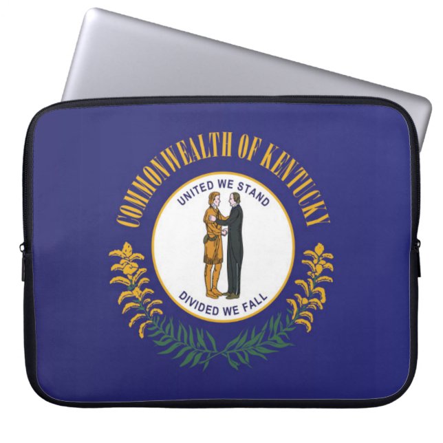 Capa Para Notebook Estado Flag do Kentucky, EUA (Frente)