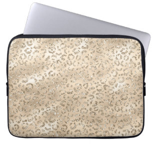 Capa Para Notebook Estampa de Pele de Leopardo Guepardo Marrom Animal