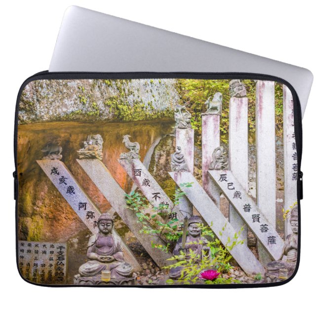 Capa Para Notebook estátuas de Buda no templo Senko-ji (Frente)