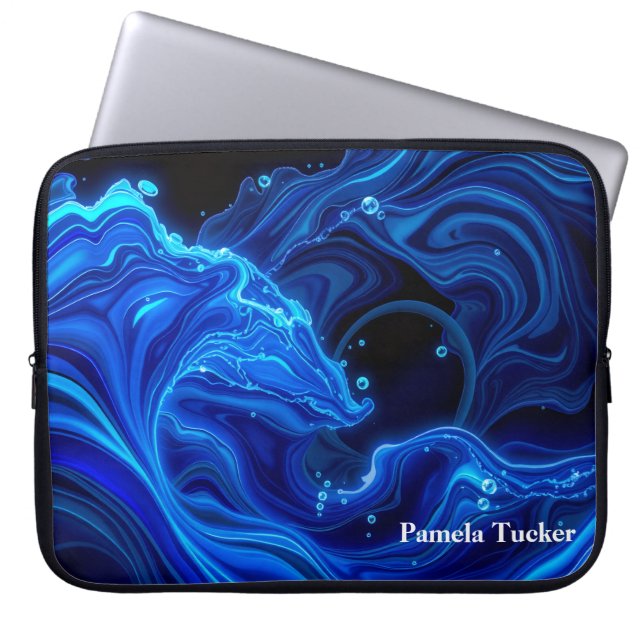 Capa Para Notebook Estética Neon Synthwave Grande (Frente)