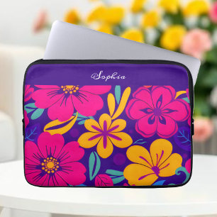 Capa Para Notebook Estilo Colorido Blooms-Dopamina - Flores Retro