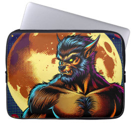 Capa Para Notebook Estilo da revista em quadrinhos Werewolf em frente