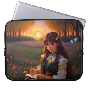 Capa Para Notebook Estilo de Animação Triste em Prado, em Prado
