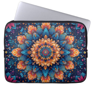 Capa Para Notebook Estilo de Arte Digital de Flor de Mandala-23907.