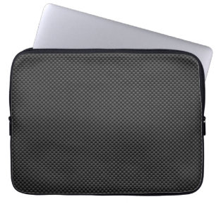 Capa Para Notebook Estilo de Fibra de Carbono Preto Impressão Fundo