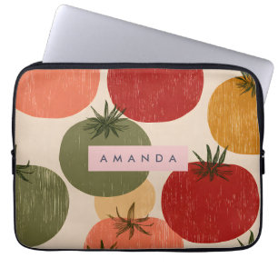 Capa Para Notebook Estilo de Jardim de Tomate Retro Personalizado