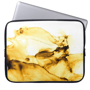 Capa Para Notebook Estilo de Tinta Japonês com Álcool Brilhante. Be