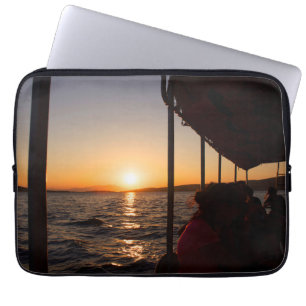 Capa Para Notebook Estilo de vida no mar Egeu no pôr do sol no verã