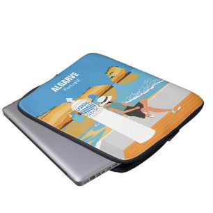 Capa Para Notebook Estilo de vintagem da viagem da menina de praia do