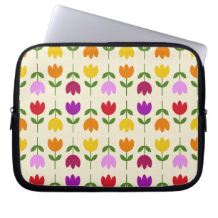 Capa Para Notebook Estilo escandinavo Colorido no Padrão de Flor Crm