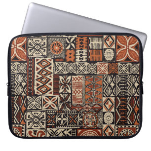 Capa Para Notebook estilo havaiano tapa tecido abstrato patchwo triba