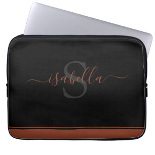 Capa Para Notebook Estilo Moderno Simples Monograma Elegante Estojo L