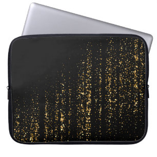Capa Para Notebook Estilo Premium Preto Dourado Tech