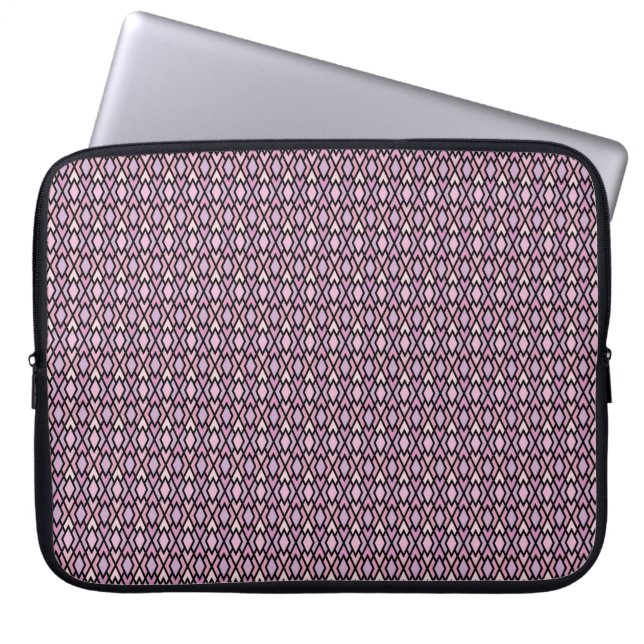Capa Para Notebook Estilo Rosa e Preto (Frente)